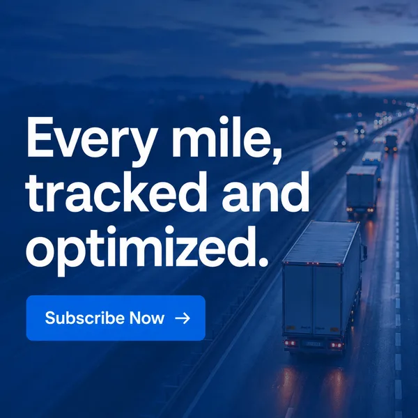 Every mile, tracked and optimized.